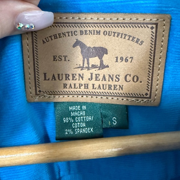 Ralph Lauren Bright Blue Corduroy Jacket - Picture 2 of 9